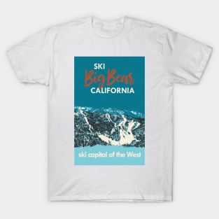 Big Bear Vintage Ski Poster T-Shirt